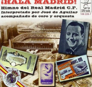 Funda del disco con el 'Himno del Real Madrid' interpretado por José de Aguilar.