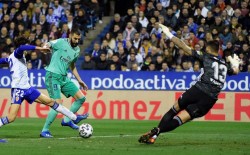 Karim Benzema anota el cuarto tanto del Real Madrid